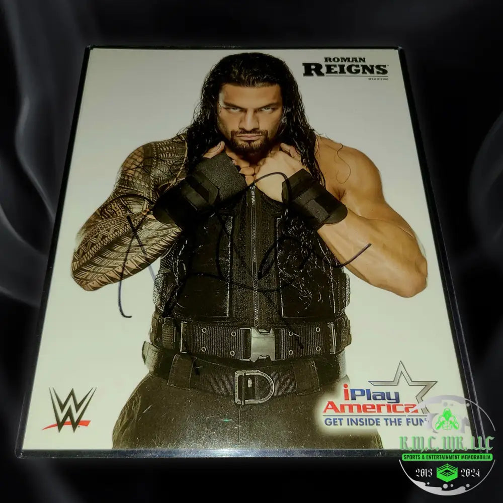 *Wwe Roman Reigns Otc Signed Autographed 8X10 Shield Photofile* #Reigns164