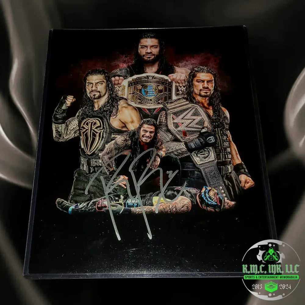*Wwe Roman Reigns Otc Signed Autographed Custom 11X14 Champion Collage Photo* #Reigns197