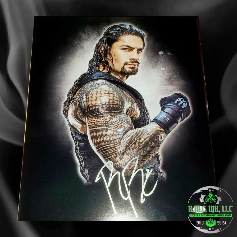 *Wwe Roman Reigns Otc Signed Autographed Custom 16X20 *The Shield* Collage Poster Must See! W/Jsa*