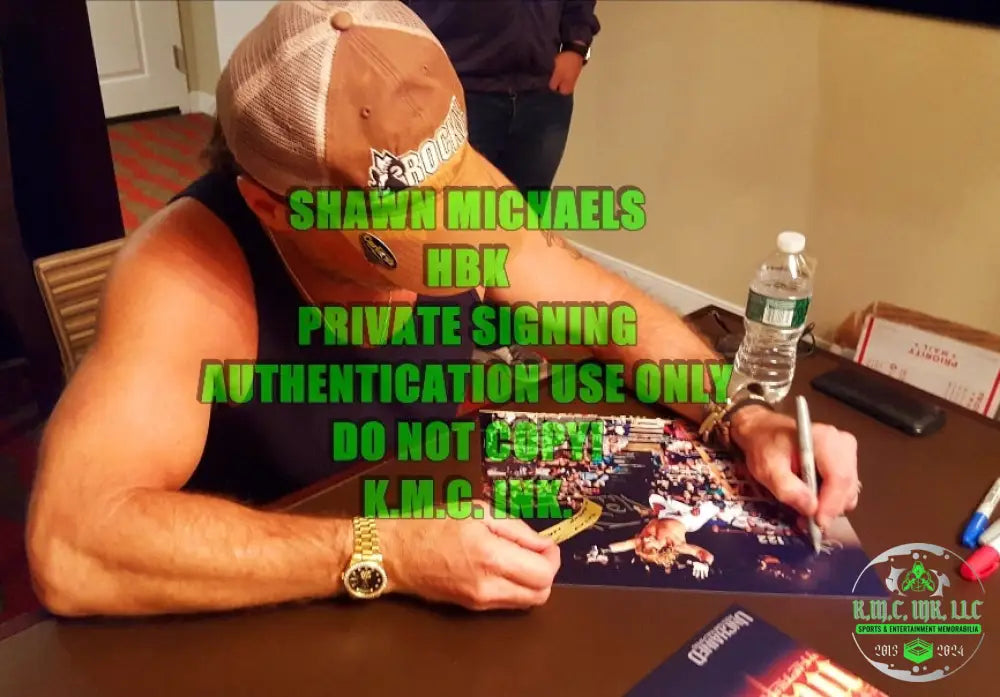 *Wwe Shawn Michaels Hbk Signed Autographed Inscribed ’Wrestlemania X’ 11X14 Photo W/ Exact