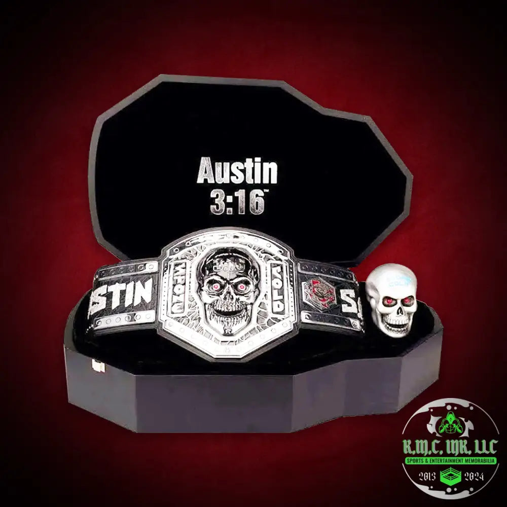 *Wwe Stone Cold Steve Austin 316 Legacy Series Limited Edition 500 Championship Title W/ Case: