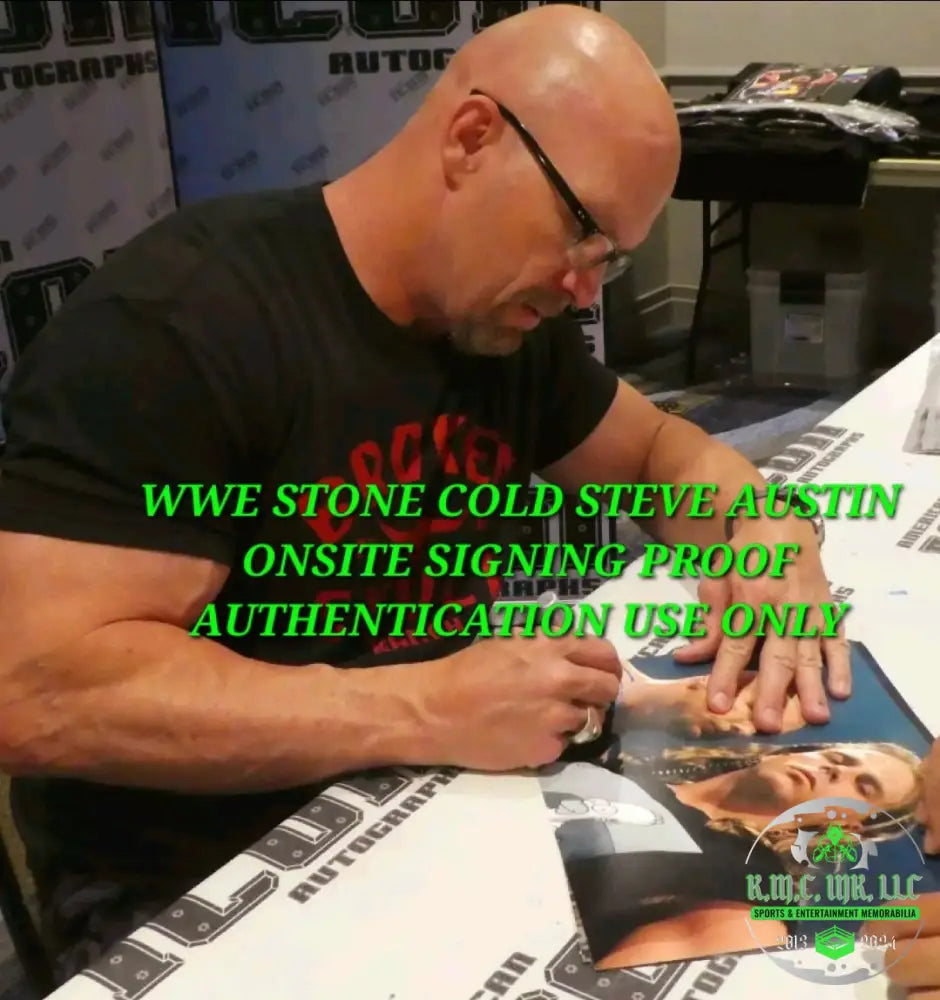 *Wwe Stone Cold Steve Austin & Shawn Michaels Hbk Dual Signed Autographed Rare Attitude Era 11X14