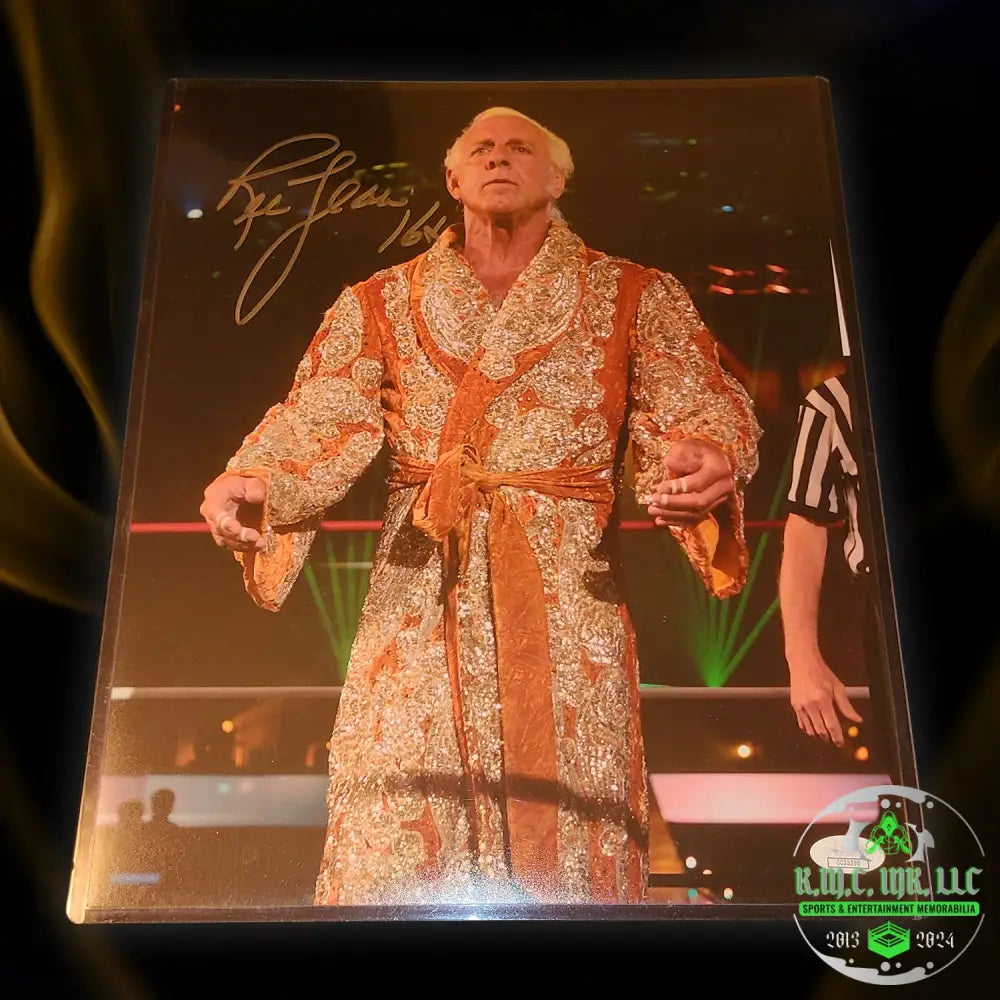 *Wwe The Nature Boy Ric Flair Signed Autographed 11X14 Gold Robe Photo W/Jsa* #Flair1