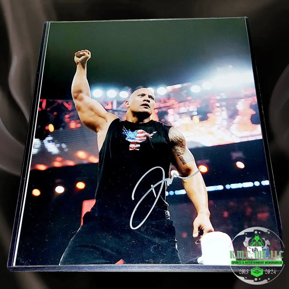 *Wwe The Rock Dwayne Johnson Signed 11X14 Bring It Photo W/Gv* #Djrock448