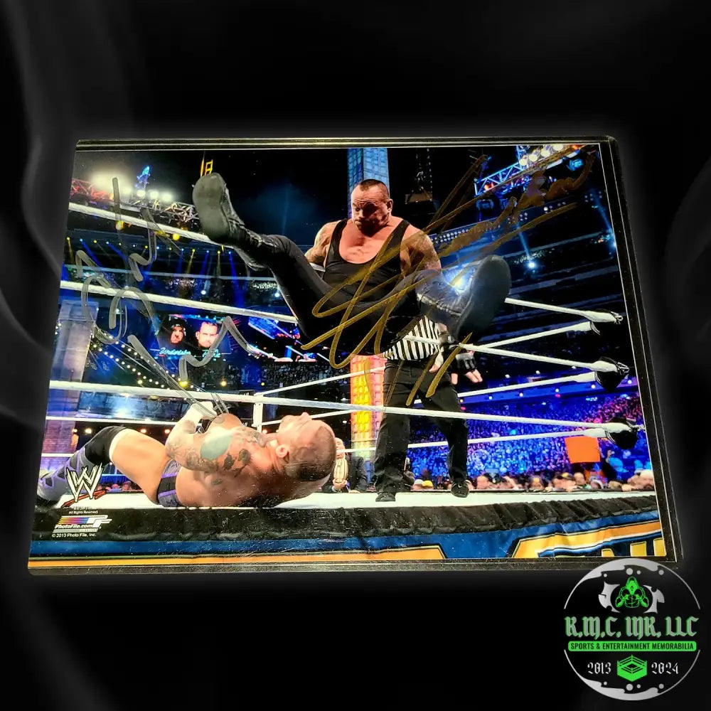 *Wwe The Undertaker & Cm Punk Dual Signed Autographed Mania 29 Ny/Nj 8X10 Photofile Rare*