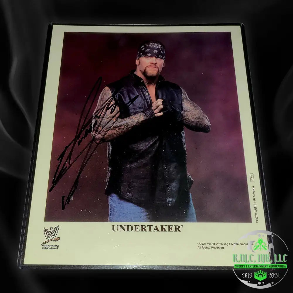 *Wwe The Undertaker Signed Autographed 8X10 American Badass Original Promo Photo Rare* #Taker60