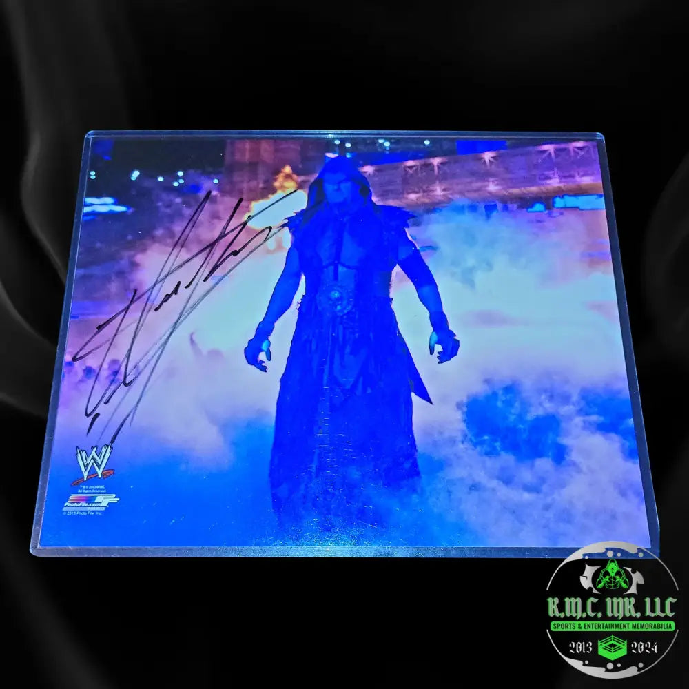 *Wwe The Undertaker Signed Autographed Purple Walkout 8X10 Photofile* #Taker71