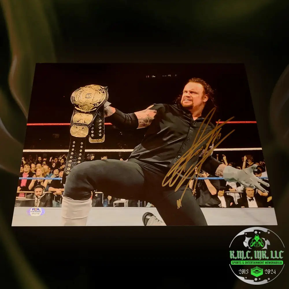 *Wwe The Undertaker Signed Autographed Winged Eagle 11X14 Photo W/Psa* #Taker260