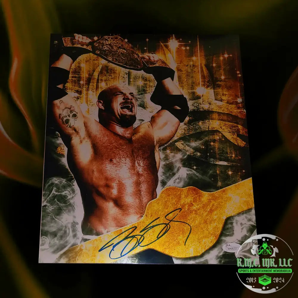 *Wwe/Wcw Bill Goldberg Signed Autographed 11X14 Metallic Photo Collage W/Jsa* #Goldberg413