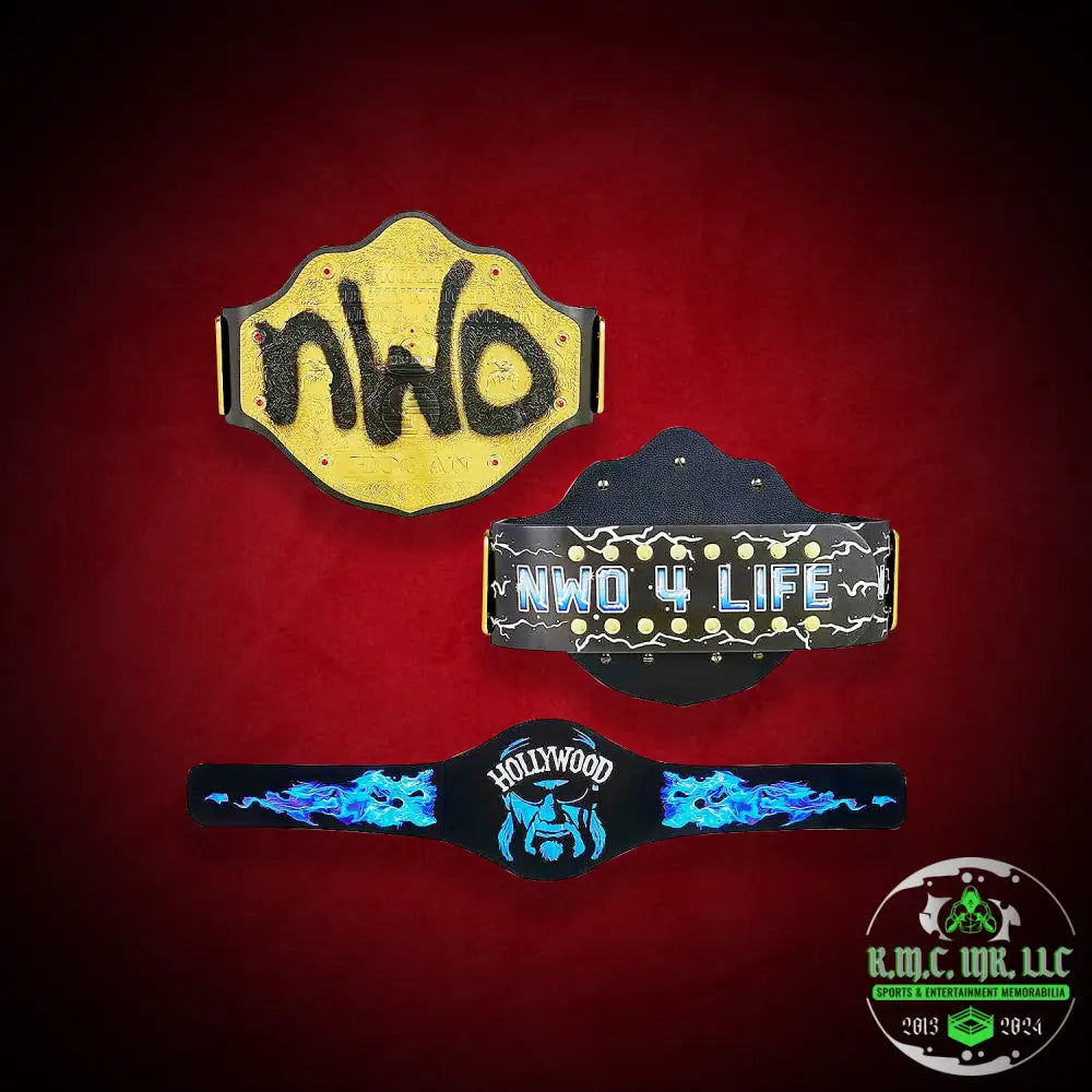 *Wwe Wcw Hollywood Hulk Hogan Nwo 4 Life World Heavyweight Signature Series Championship Title*