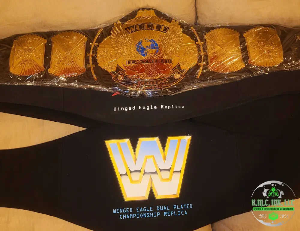 *WWE/WWF WINGED EAGLE OFFICIAL CHAMPIONSHIP REPLICA TITLE BELT* #WINGEDEAGLE677