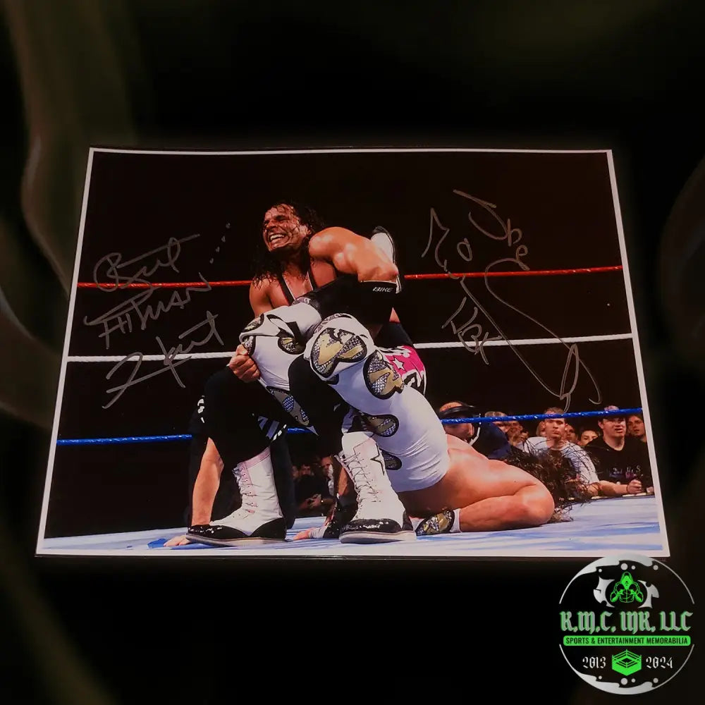 *Wwf/Wwe Bret Hitman Hart & Shawn Michaels Hbk Dual Signed Mania 12 Custom 8X10 Photo* #Hbkbret269