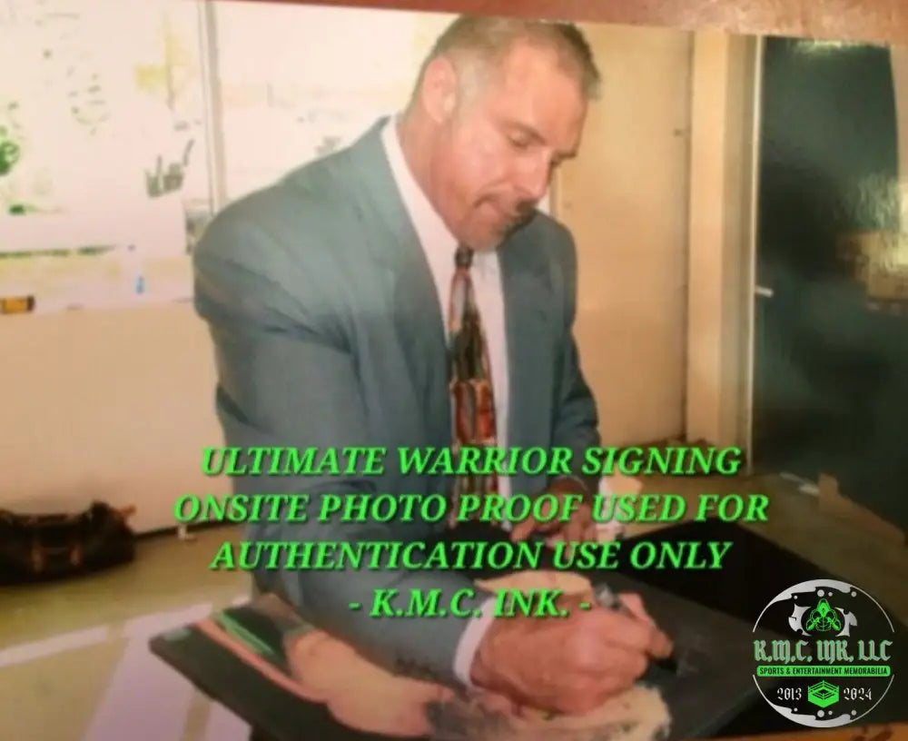 *Wwf/Wwe Ultimate Warrior Signed Autographed 18X24 Litho Inscribed ’Feel The Power!’ Limited