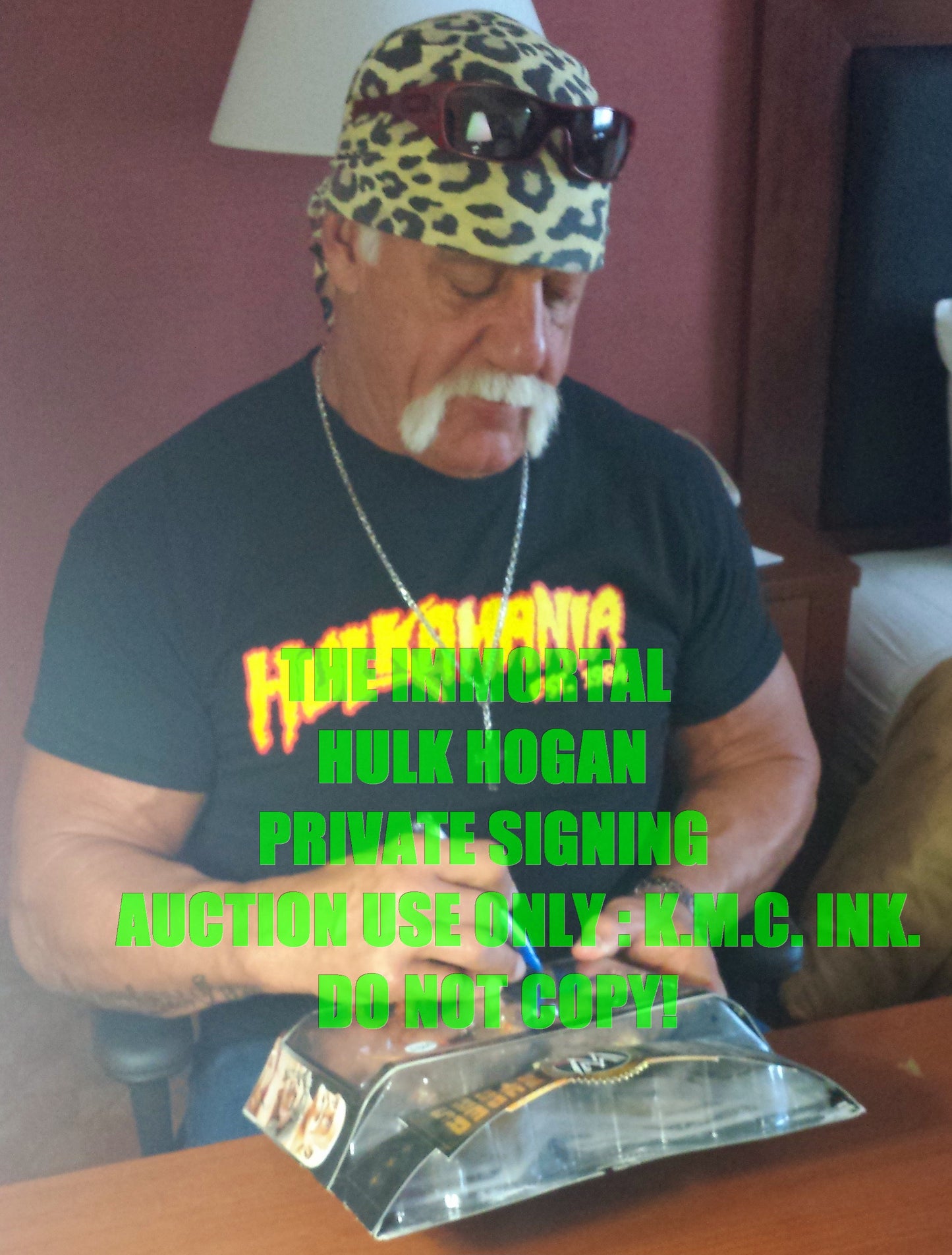 *WWF/WWE HULK HOGAN & ULTIMATE WARRIOR DUAL SIGNED AUTOGRAPHED 5X INSCRIBED "WRESTLEMANIA VI" "CHAMP VS CHAMP" "APRIL 1 1990" CLASSIC SUPERSTARS W/PROOF: SUPER RARE!* 1/1 #HOGANWARRIORCLASSIC2A
