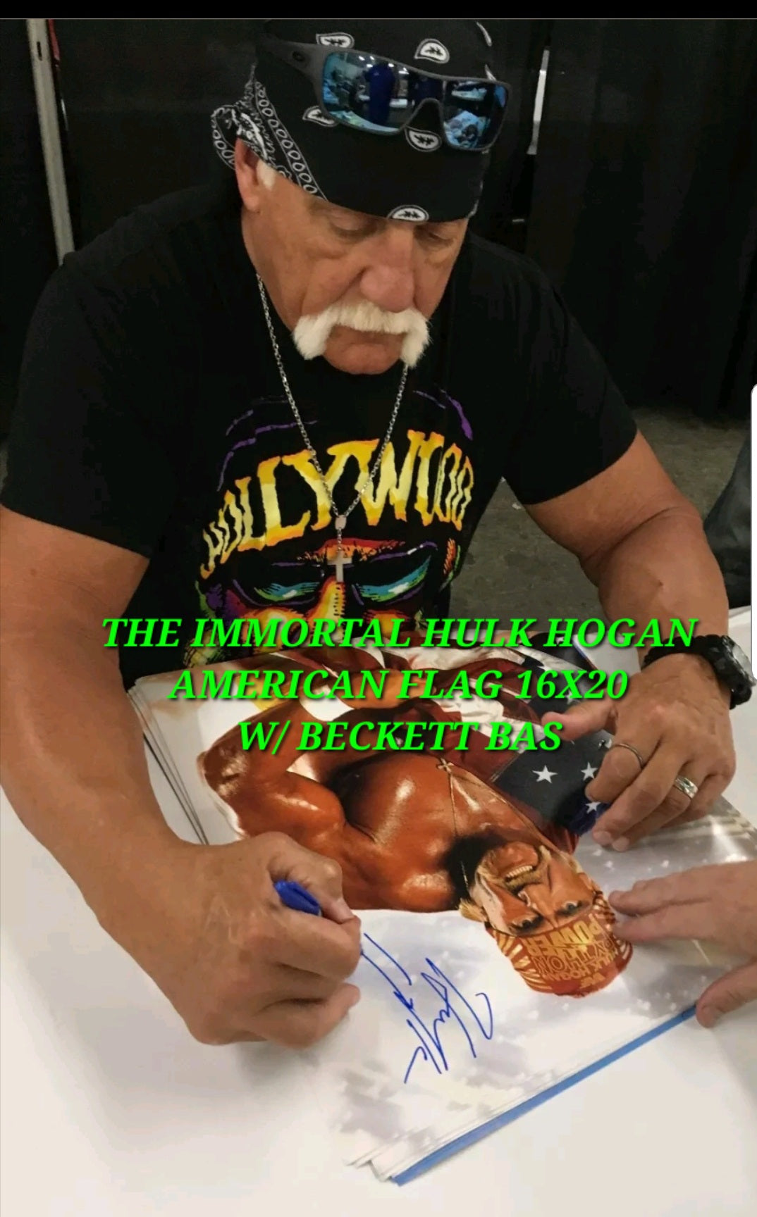 *WWE/WWF HULK HOGAN SIGNED AUTOGRAPHED 16X20 W/ BECKETT BAS* #HULKSTER121