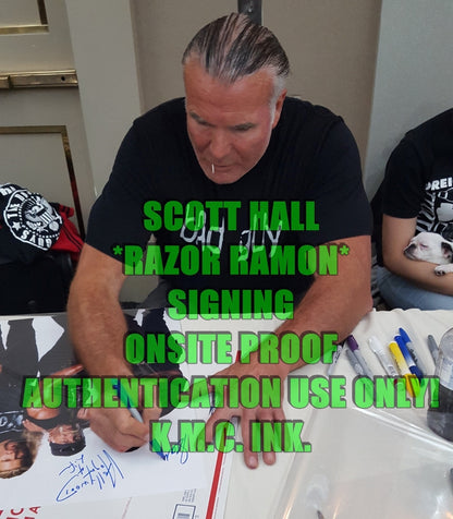 *WWE/WCW NWO HULK HOGAN SCOTT HALL KEVIN NASH NWO 3X SIGNED AUTOGRAPHED 16X20 PSA/DNA & W/ PROOF!* #HOGANNWO165