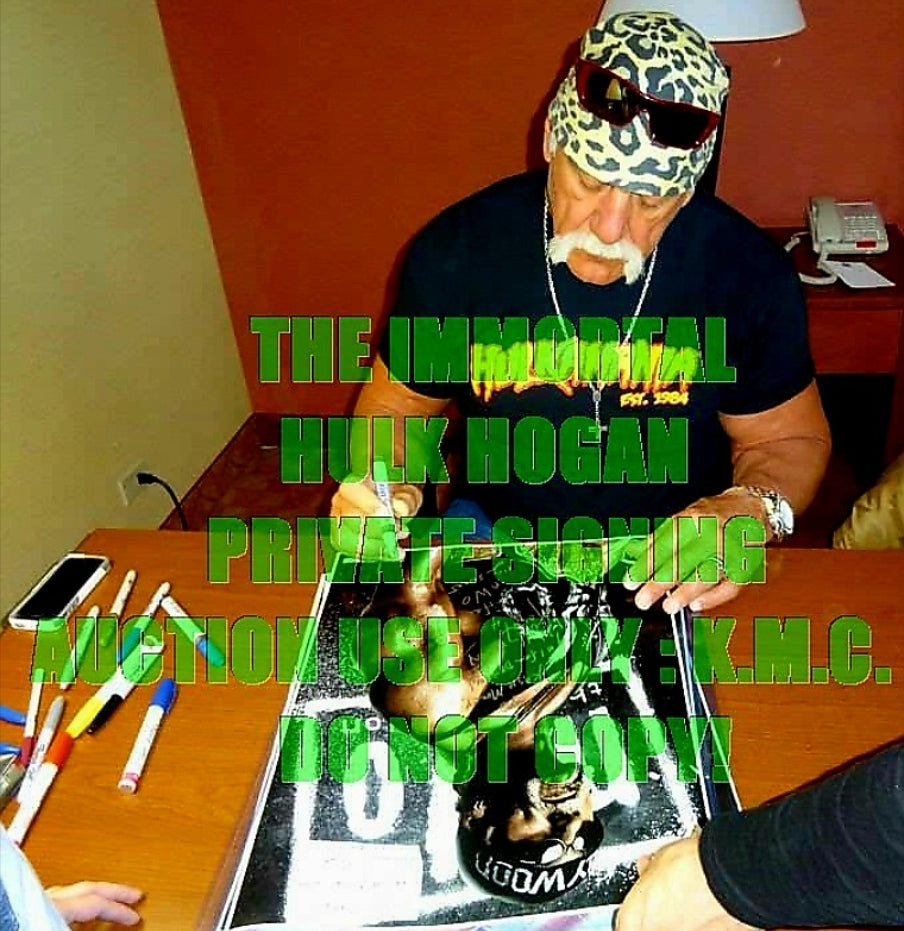 *WWE/WCW NWO HOLLYWOOD HULK HOGAN SIGNED AUTOGRAPHED 16X20 W/ ASI & PROOF: BEAUTIFUL SIGNATURE!* #HOLLYWOODHOGAN163