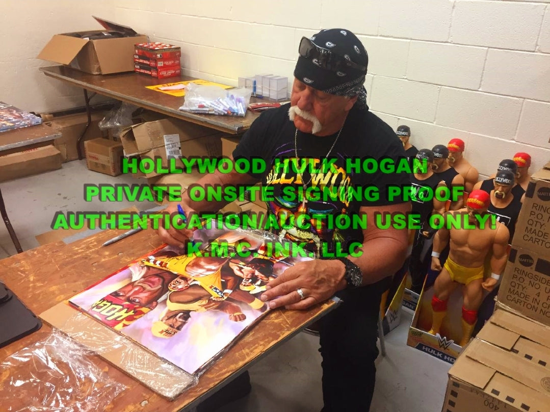 *WWE/WCW HULK HOGAN SIGNED AUTOGRAPHED 16X20 HULKSTER COLLAGE W/ ASI HOLO & ONSITE PROOF!* #HULKSTER150A