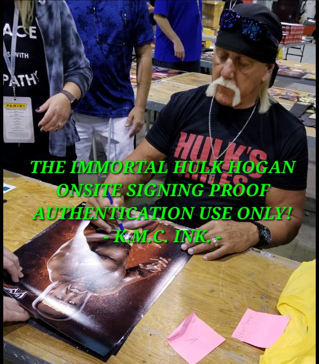 *WWE/WWF HULK HOGAN SIGNED AUTOGRAPHED 16X20 HULKSTER W/ ASI HOLO & ONSITE PROOF!*#HULKSTER143