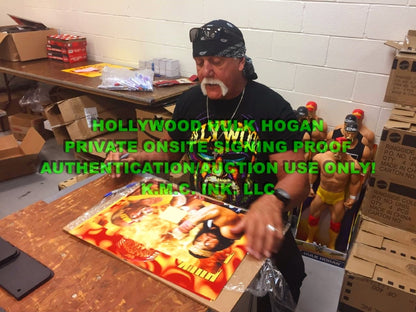 *WWE/WWF HULK HOGAN SIGNED AUTOGRAPHED & INSCRIBED "MEGAPOWERS" 12X18 RARE W/ASI HOLO & ONSITE PROOF!*#HOGANMEGAPOWERS135