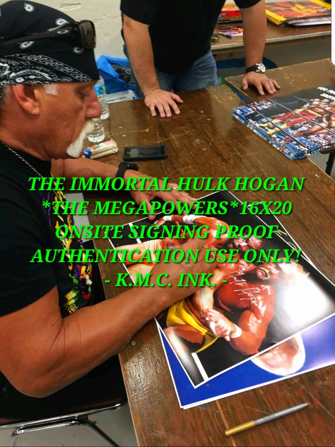 *WWE/WWF HULK HOGAN SIGNED AUTOGRAPHED & 2X FULL INSCRIBED 16X20 "MEGAPOWERS" VERY RARE W/ONSITE PROOF!#HULKSTERMEGAPOWERS131