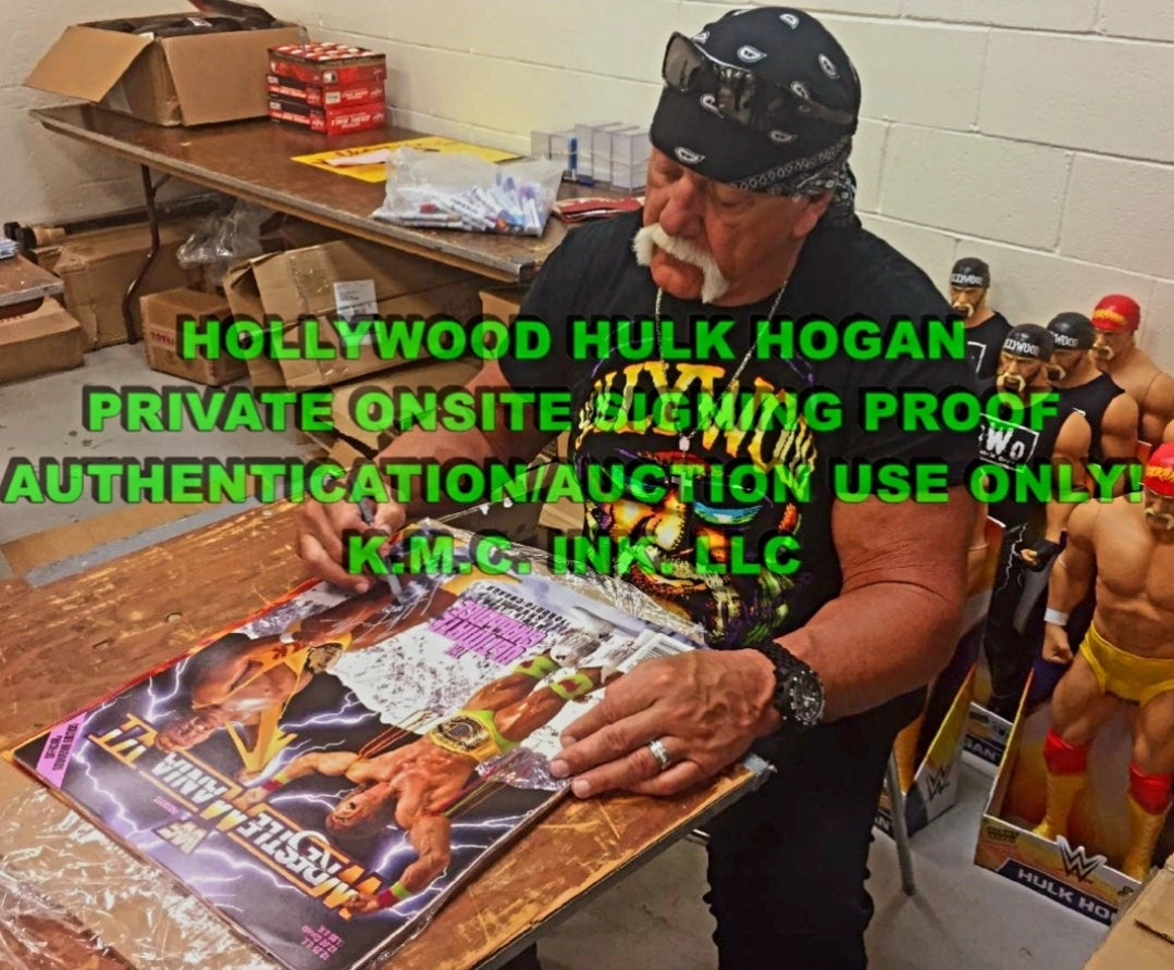 *WWE/WWF HULK HOGAN SIGNED AUTOGRAPHED 16X20 MANIA IV ULTIMATE CHALLENGE W/ASI HOLO & ONSITE PROOF!#HULKWARRIOR122