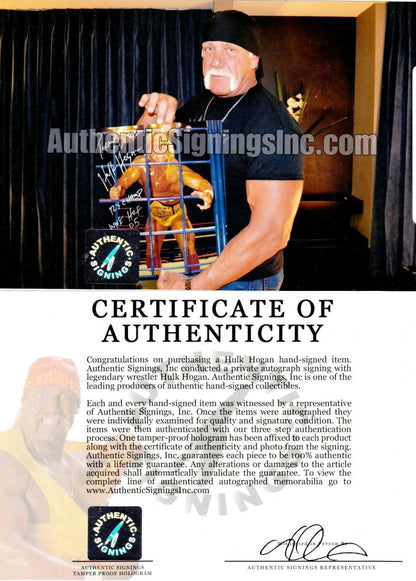 *WWE/WWF HULK HOGAN SIGNED AUTOGRAPHED 16X20 3X INSCRIBED RARE "TERRY BOLLEA" "12X CHAMP" "WWE HOF 05" W/ASI & ONSITE PROOF!*#HULKSTER3XINSCRIBED119A