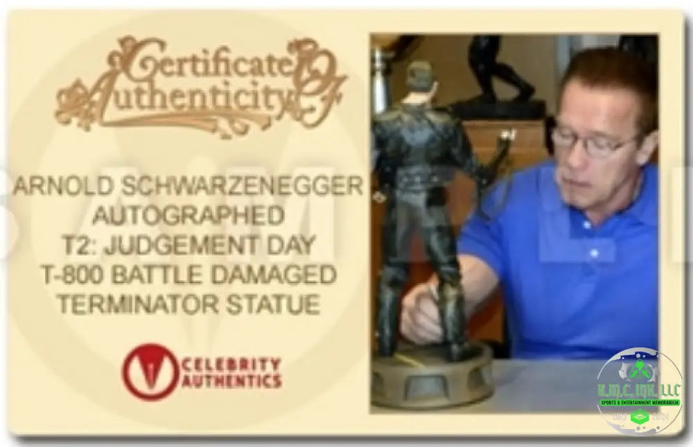*Arnold Schwarzenegger Signed Autographed T-800 Terminator Battle Damaged T2 Limited Edition