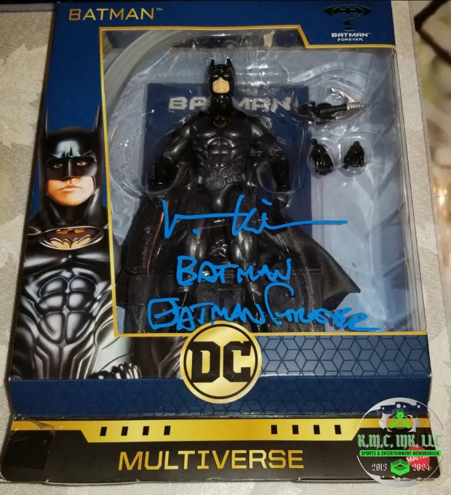 *BATMAN FOREVER VAL KILMER SIGNED DC FIGURE AUTOGRAPHED & INSCRIBED *BATMAN FOREVER* DC MULTIVERSE FIGURE RARE!