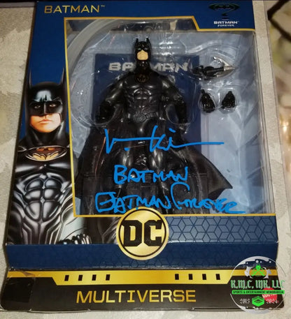 *BATMAN FOREVER VAL KILMER SIGNED DC FIGURE AUTOGRAPHED & INSCRIBED *BATMAN FOREVER* DC MULTIVERSE FIGURE RARE!