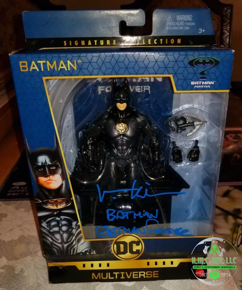 *BATMAN FOREVER VAL KILMER SIGNED DC FIGURE AUTOGRAPHED & INSCRIBED *BATMAN FOREVER* DC MULTIVERSE FIGURE RARE!