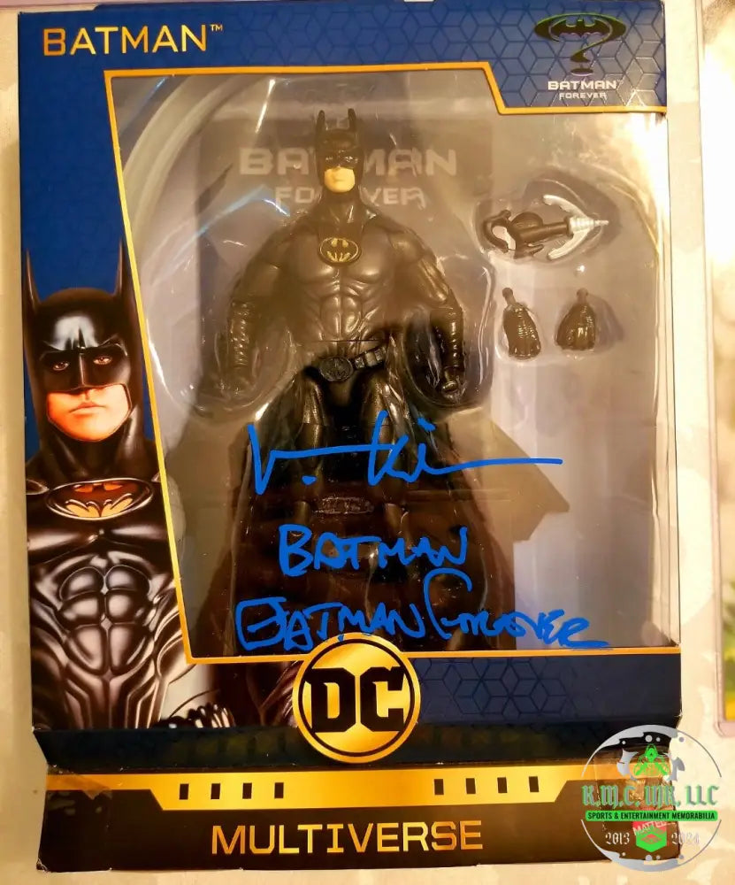 *BATMAN FOREVER VAL KILMER SIGNED DC FIGURE AUTOGRAPHED & INSCRIBED *BATMAN FOREVER* DC MULTIVERSE FIGURE RARE!