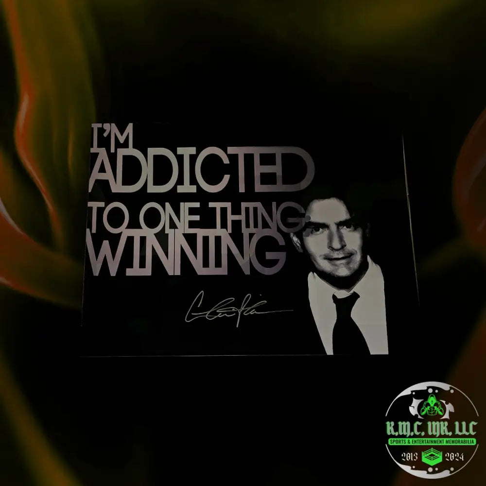 *Charlie Sheen Signed Autographed 16X20 Winning B&W Collage Poster W/Proof #Charlie389