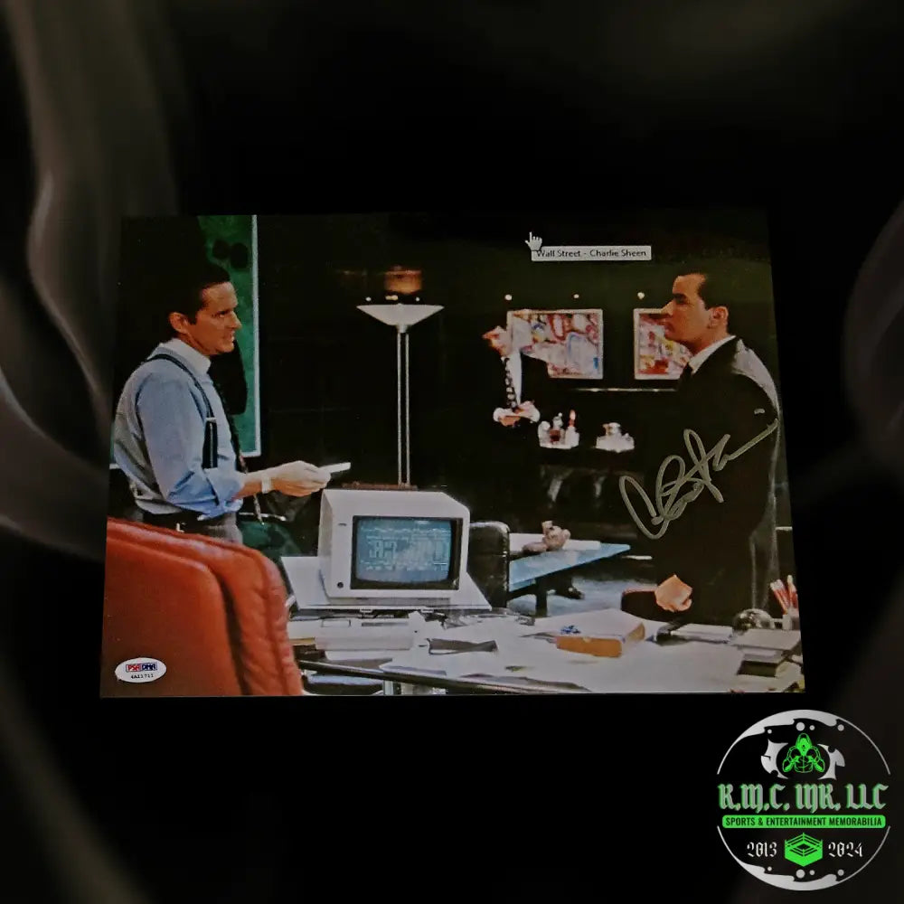 *Charlie Sheen Wall Street The Movie Signed Autographed 11X14 Photo V1 W/ Psa/Dna* #Wallst416