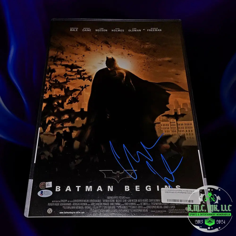 *Christian Bale Batman Begins Signed Autographed 11X17 Collage Photo W/Beckett Bas Cert/Holo: