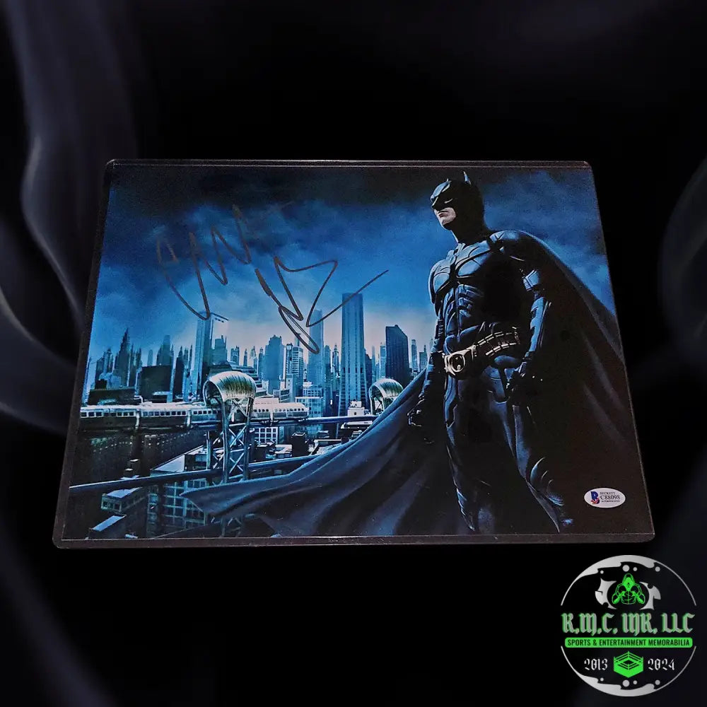 *Christian Bale The Dark Knight Signed Autographed 11X14 Gotham Photo W/Beckett Bas: #Dkbale227