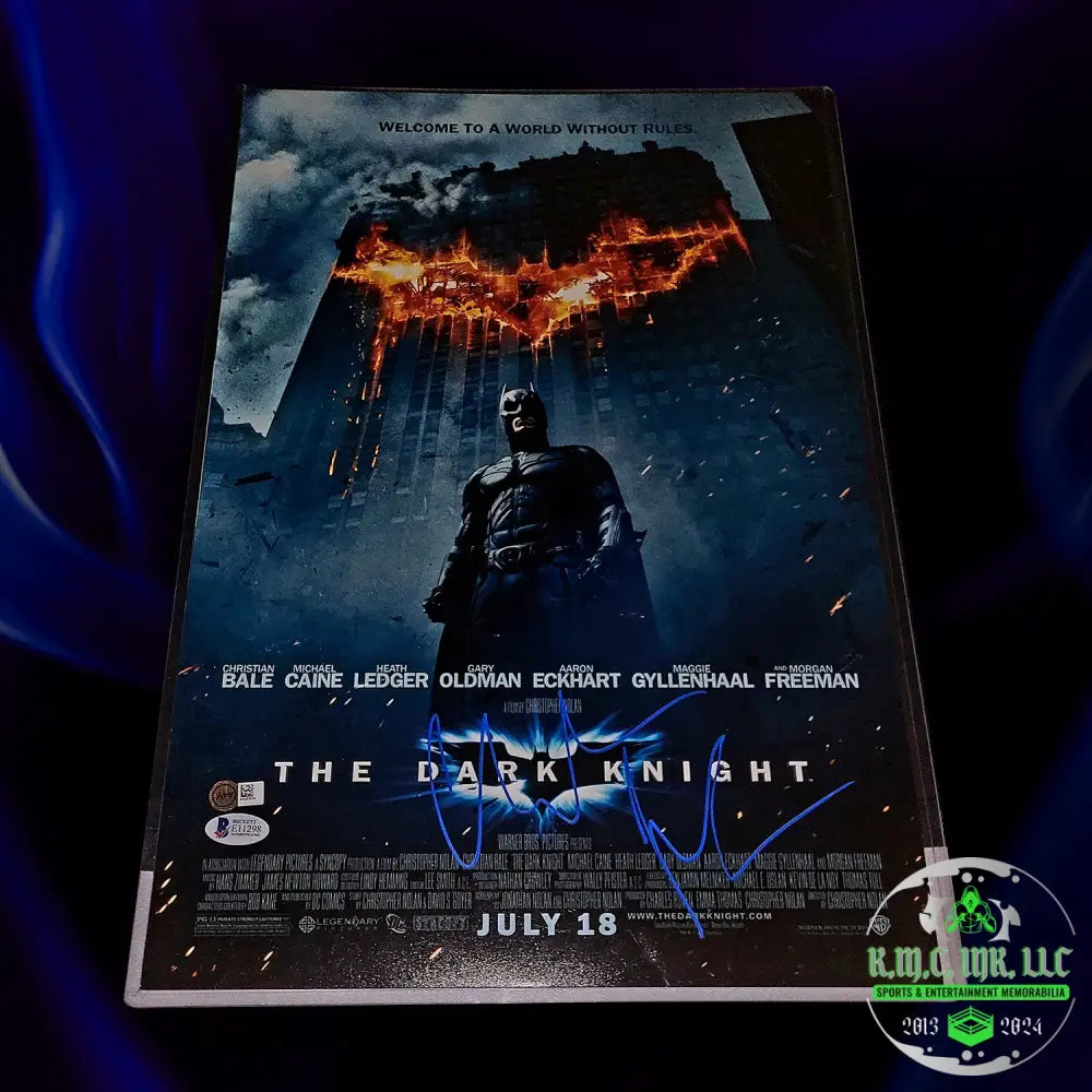 *Christian Bale The Dark Knightsigned Autographed 11X17 Collage Photo W/Beckett Bas Cert/Holo: