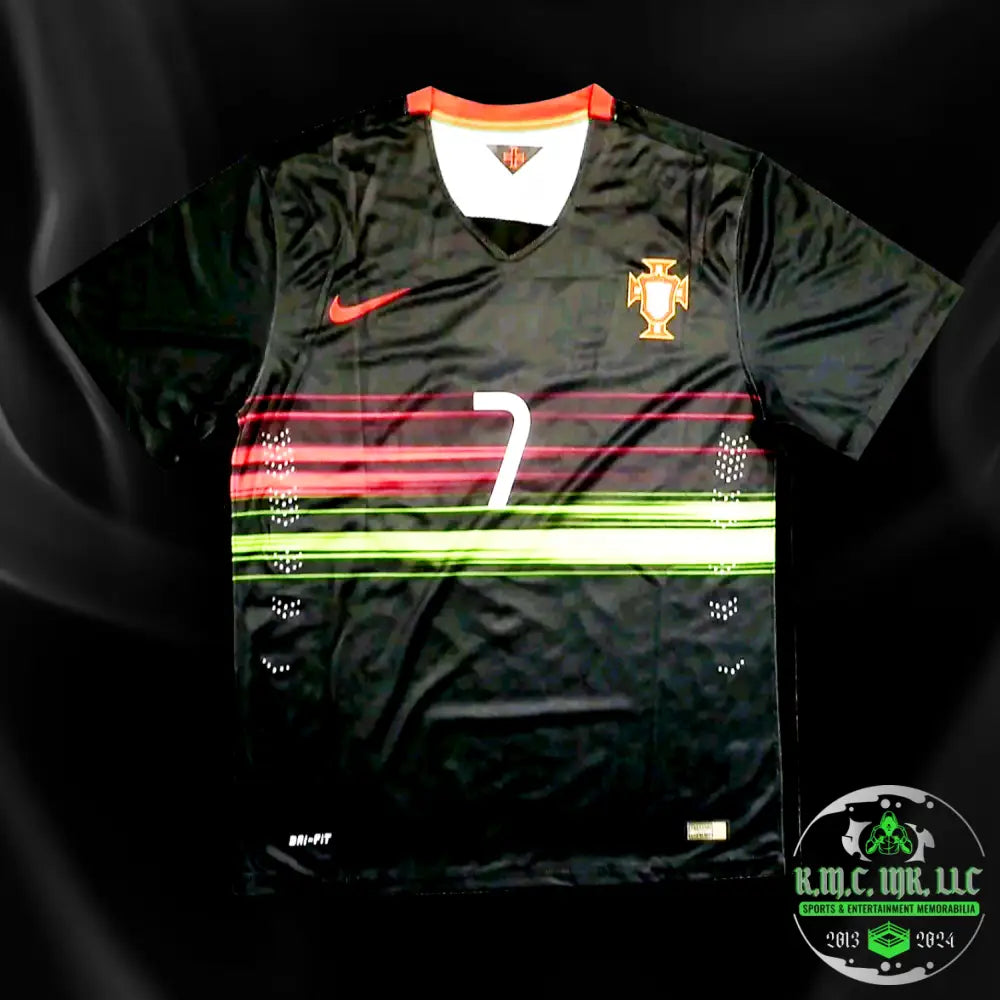 *Fifa Cristiano Ronaldo Cr7 Signed Autographed Fifa Black Portugal Jersey W/ Psa/Dna Holo Cert*