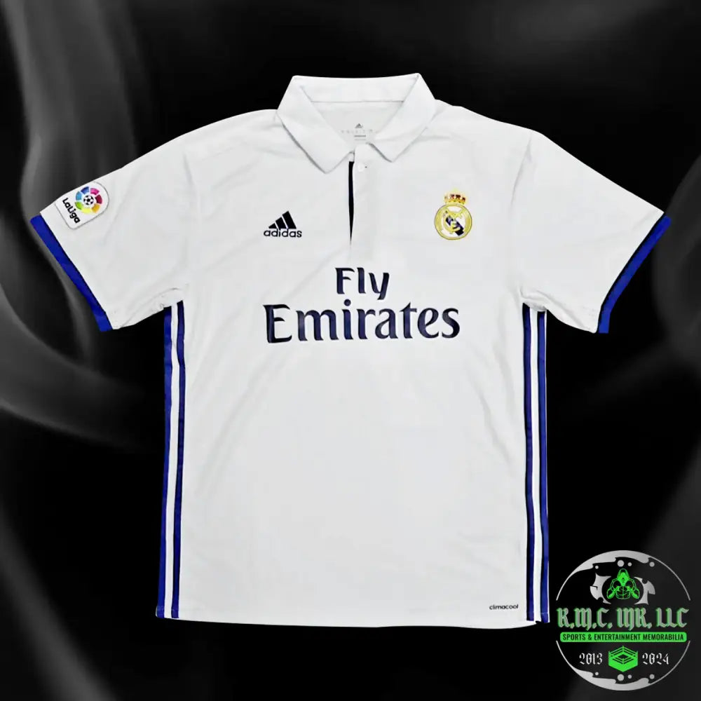 *Fifa Cristiano Ronaldo Cr7 Signed Autographed La Liga Blue & White Jersey W/ Psa/Dna Holo Cert*