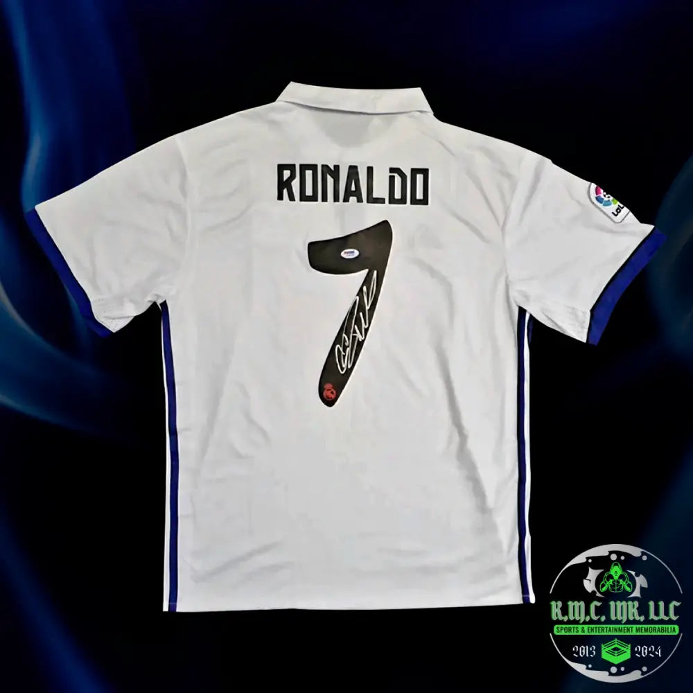 *Fifa Cristiano Ronaldo Cr7 Signed Autographed La Liga Fifa Soccer Jersey W/ Psa/Dna Holo Cert*