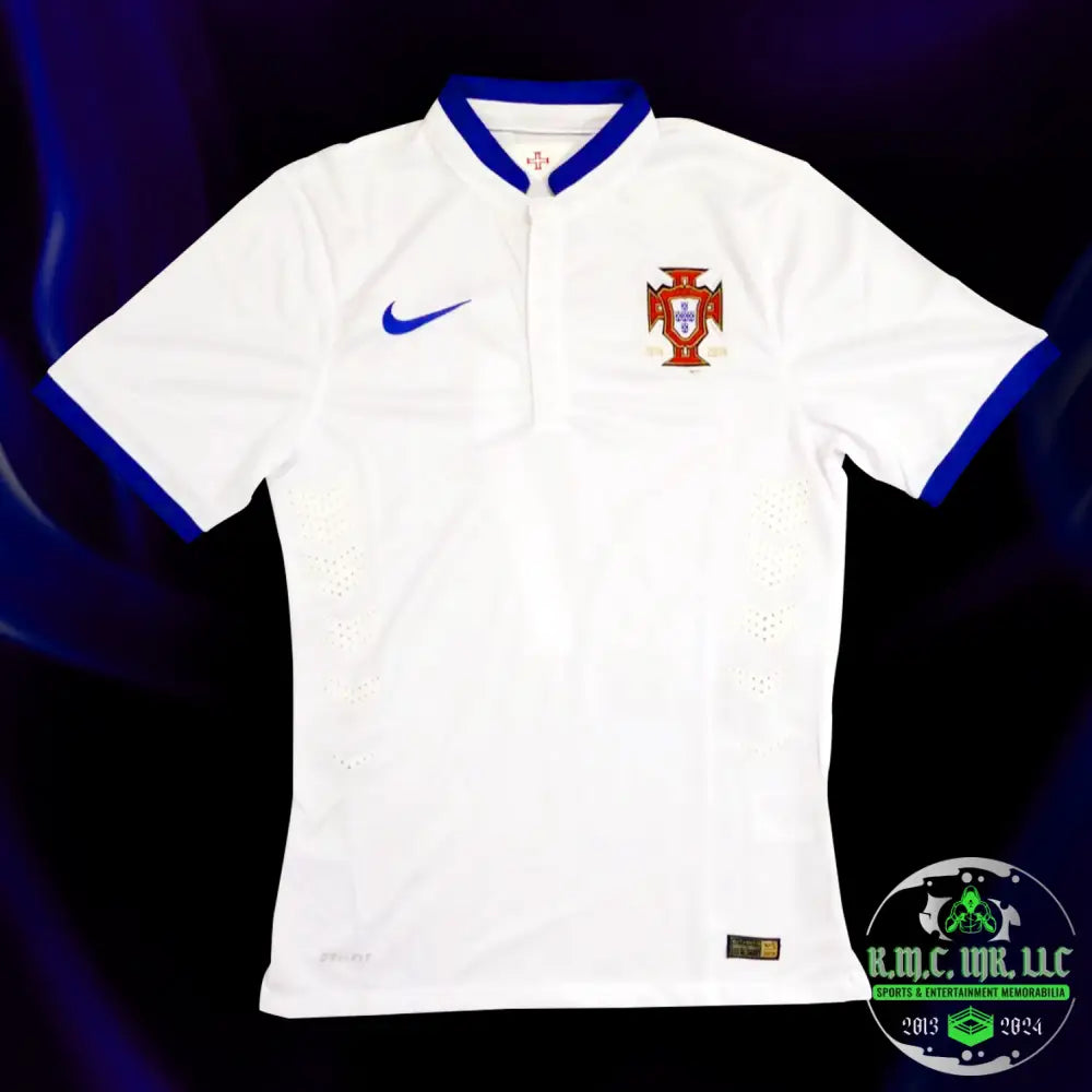 *Fifa Cristiano Ronaldo Cr7 Signed Autographed Fifa White & Blue 1914-2014 Portugal Jersey W/
