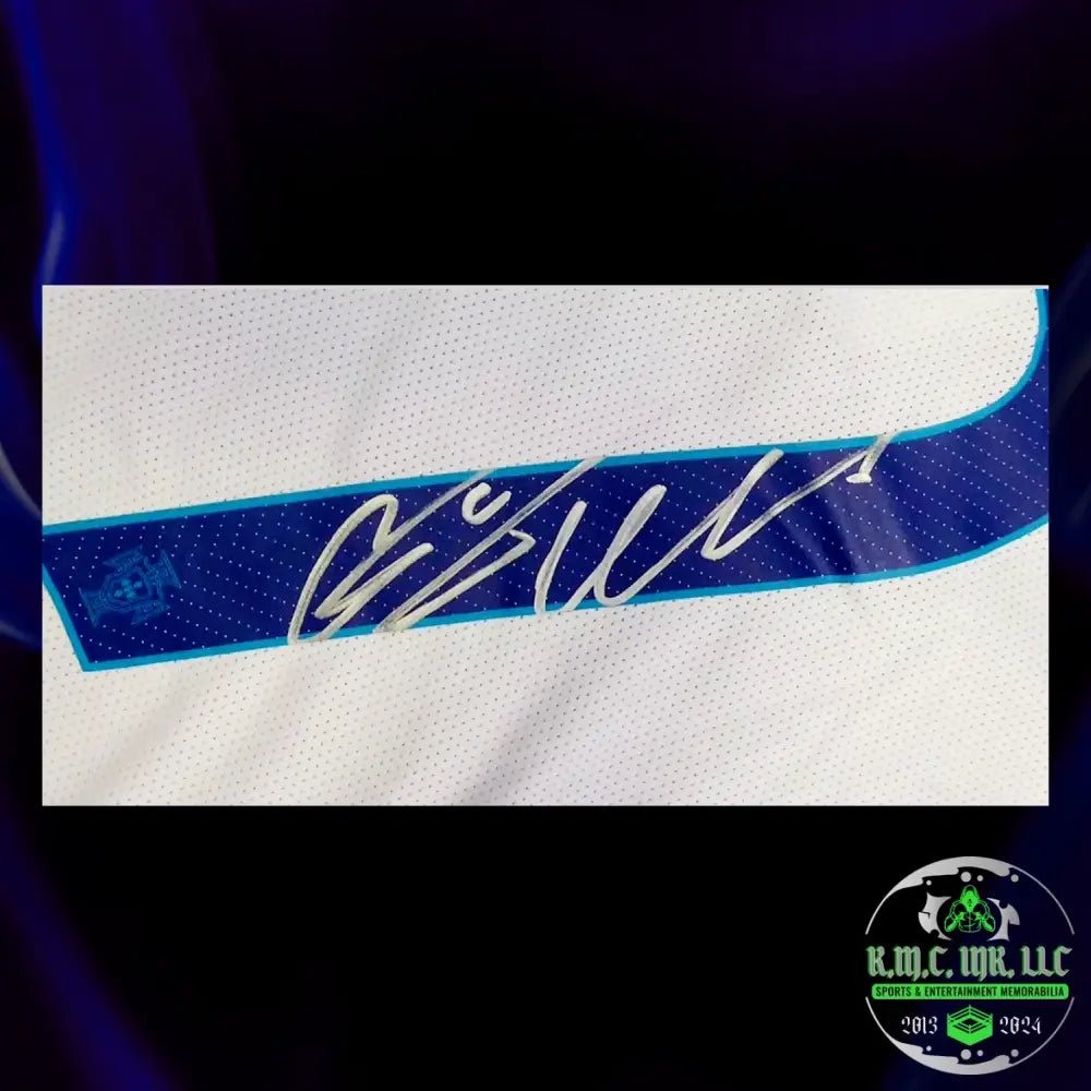 *Fifa Cristiano Ronaldo Cr7 Signed Autographed Fifa White & Blue 1914-2014 Portugal Jersey W/