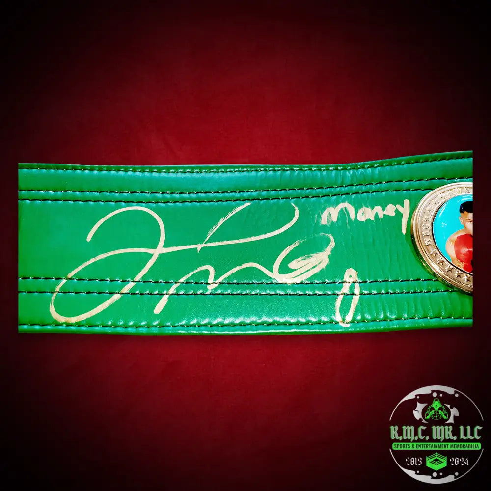 *Floyd Money Mayweather Signed Autographed & Inscribed *Money* Wbc Replica Belt W/Onsite Proof Jsa