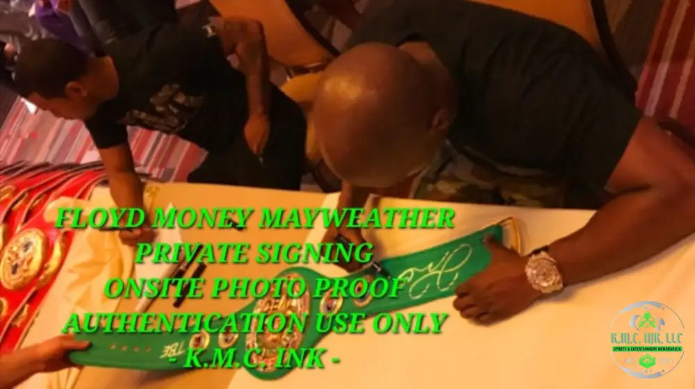 *Floyd Money Mayweather Signed Autographed & Inscribed *Money* Wbc Replica Belt W/Onsite Proof Jsa