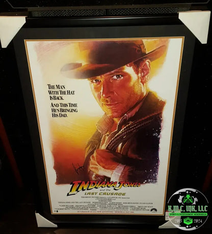 *Indiania Jones Harrison Ford Signed & Autographed 27X40 The Last Crusader Custom Framed W/Gv Cert