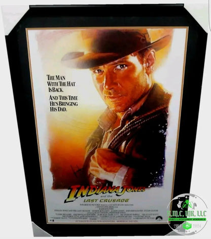 *Indiania Jones Harrison Ford Signed & Autographed 27X40 The Last Crusader Custom Framed W/Gv Cert