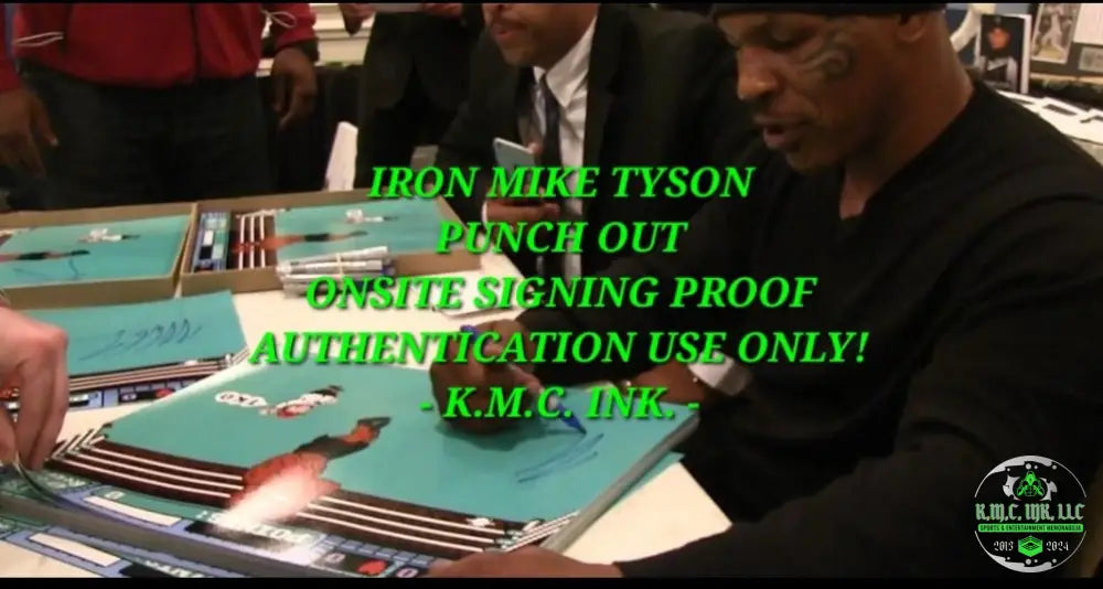 *Iron Mike Tyson Nintendo Punch Out Signed Autographed W/ Controller Custom Framed 23X27 Collage