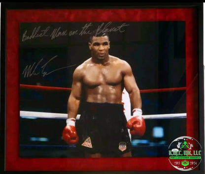 *Iron Mike Tyson Signed Autographed & Inscribed ’The Baddest Man On The Planet’ 20X20 Custom