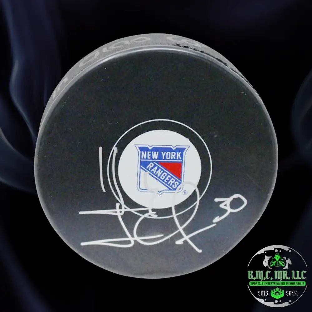 *Nhl Henrik Lundqvist #30 Signed Autographed New York Rangers Hockey Puck W/Steiner Holo*