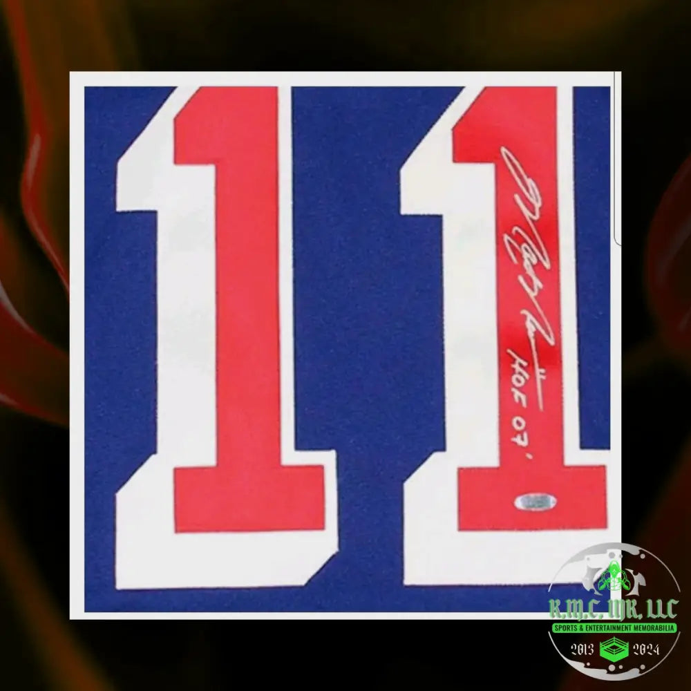 *Nhl Mark Messier #11 Signed Autographed & Inscribed *Hof 07* Nyr Blue Ccm Jersey W/Steiner Holo*